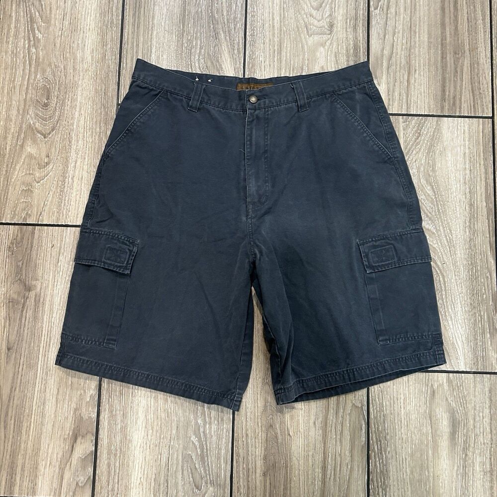 North River Mens Cargo Shorts 36 Navy Blue 100% Cotton Outdoors Fisherman